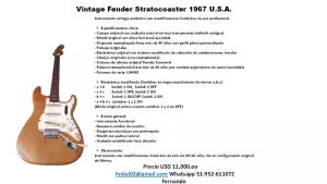 Fender instruments Lote x 5 pzas.