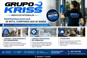 Limpieza de comunidades, farmacias y conserjería Grupo Kriss