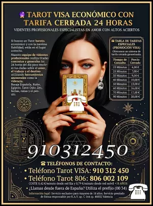 Videncia Pura y Tarot: Llama al 910 312 450 (Visa Segura) 80