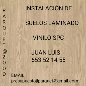 instalador de suelos  de maderas laminados vinilos spc