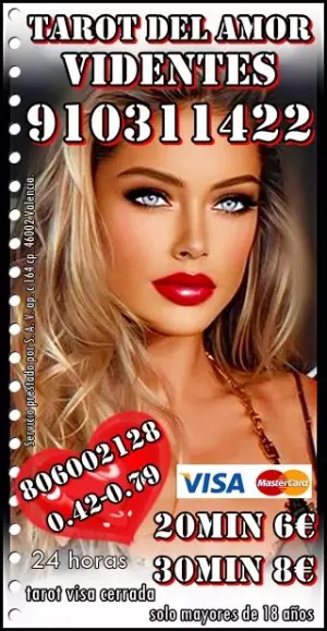 Videncia  8€ 30 min: 910311422 Tarot