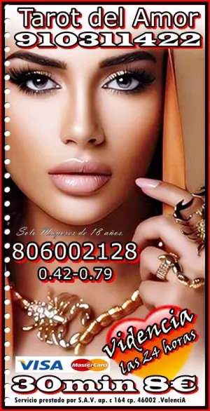 Tarot de Alta Calidad Tarifa Fija desde 4€ 15 min 910311422