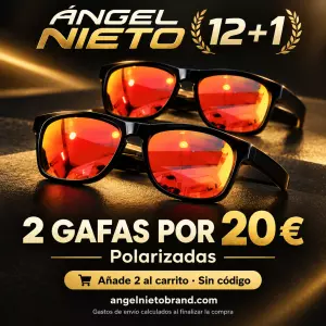 2 gafas de sol polarizadas Ángel Nieto 12+1 por 20 €