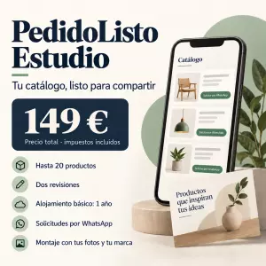 Catálogo WhatsApp montado: 20 productos por 149 €
