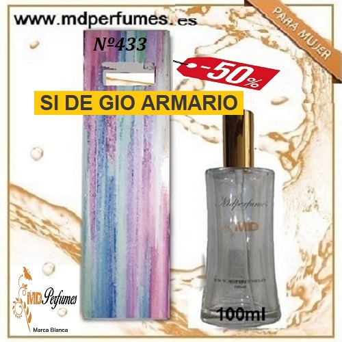 Oferta Perfume Mujer N&ordm;433 SI DE GIO ARMARIO Alta Gama 100ml