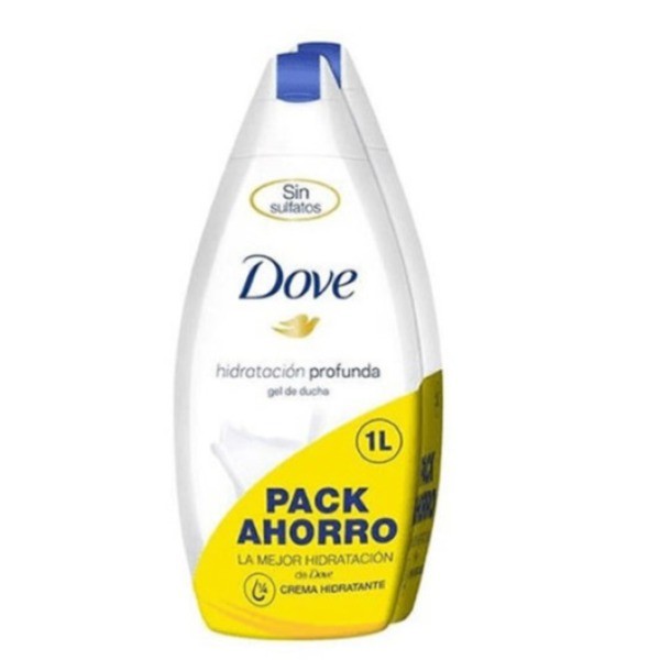 DOVE GEL DE DUCHA HIDRATACIÓN PROFUNDA 2 X 500 ML