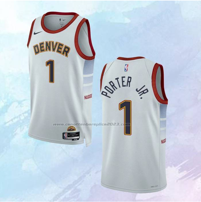 Camiseta Denver Nuggets Ciudad Blanco 2022-23