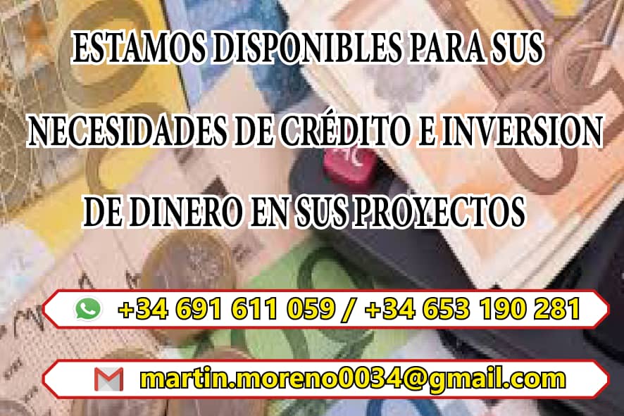 OFERTA DE PRÉSTAMO RÁPIDO ( martin.moreno0034@gmail.com )