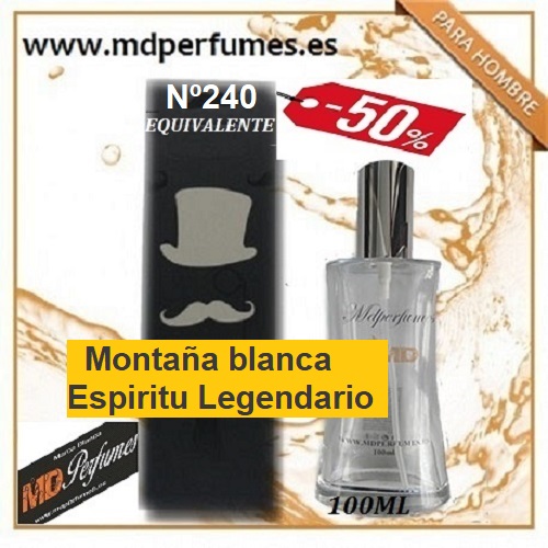 Oferta Perfume Hombre equivalente Montaña blanca Espíritu Le