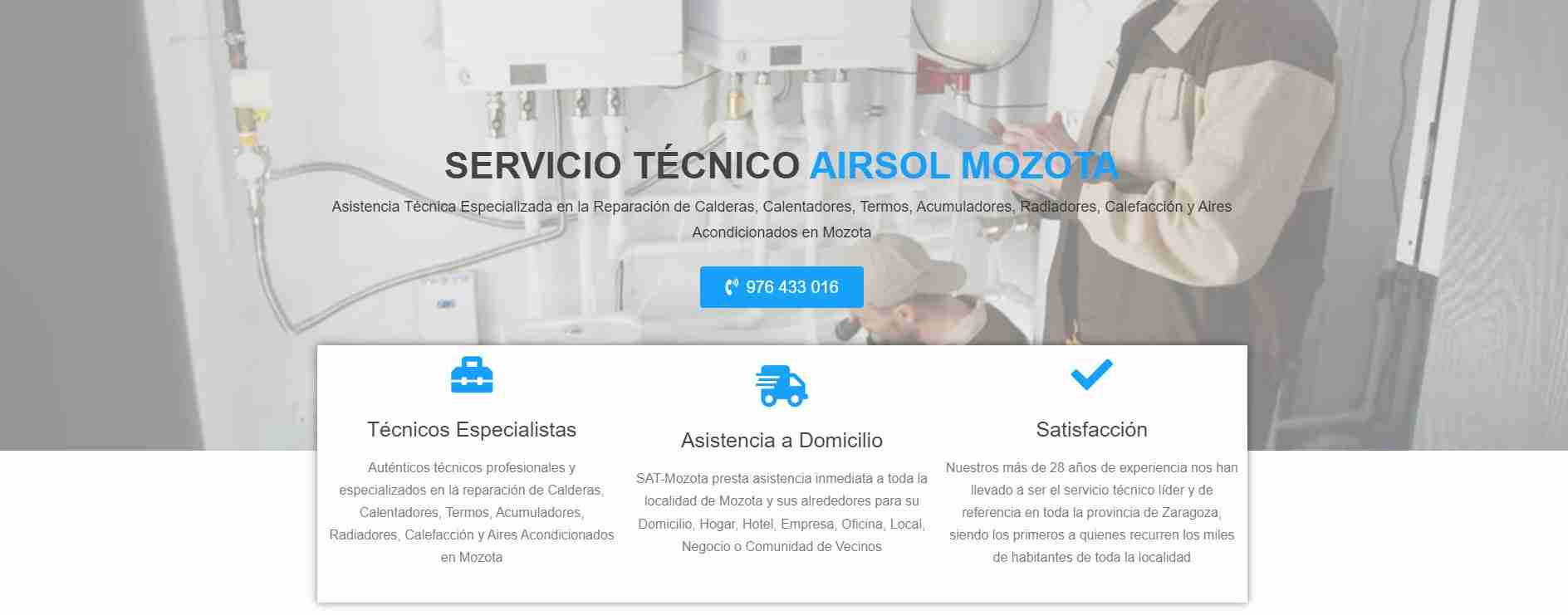Servicio Técnico Airsol Mozota - Reparación Aire Acondicionado Profesional