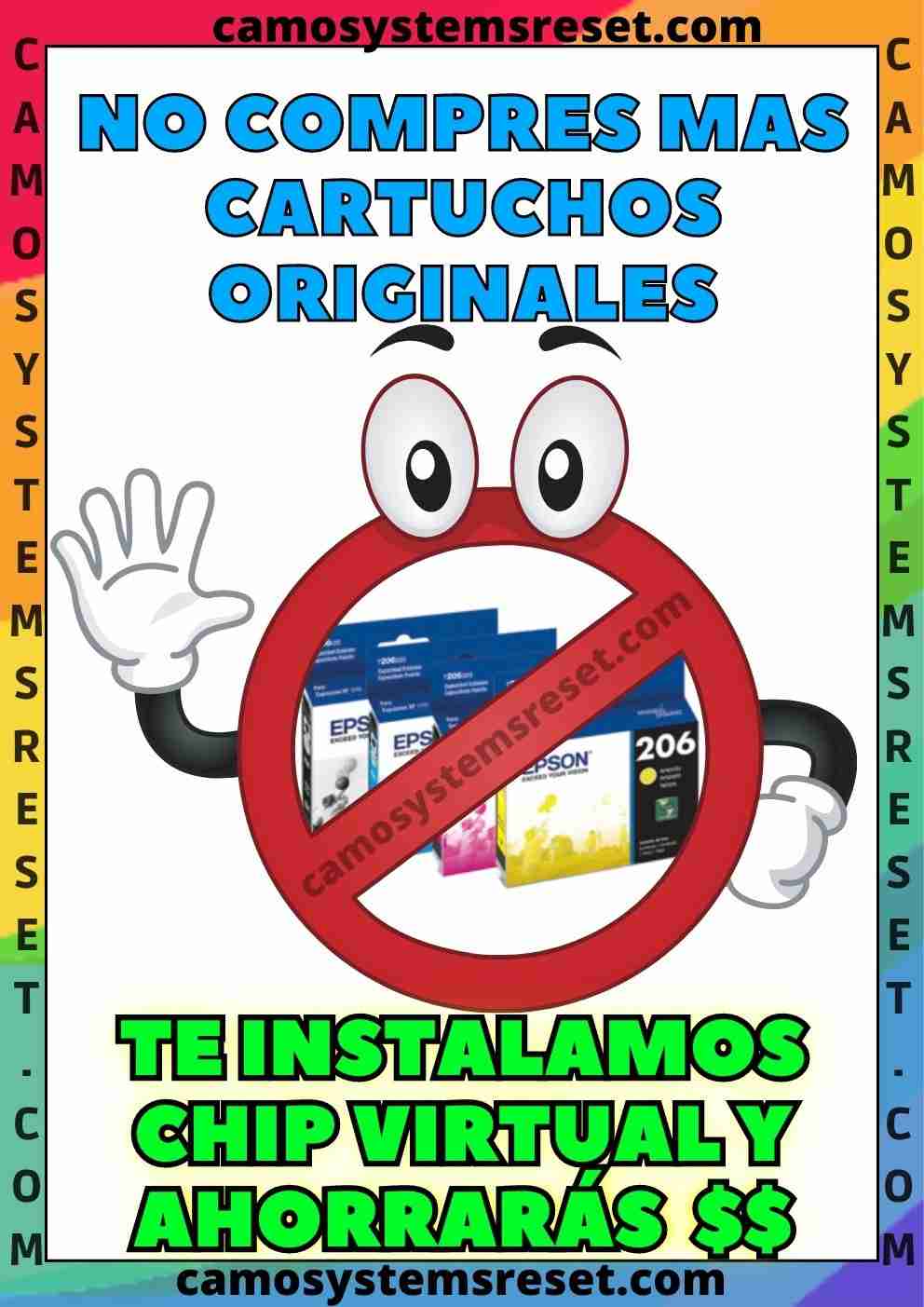 chipless Chip virtual, repara error de cartuchos n