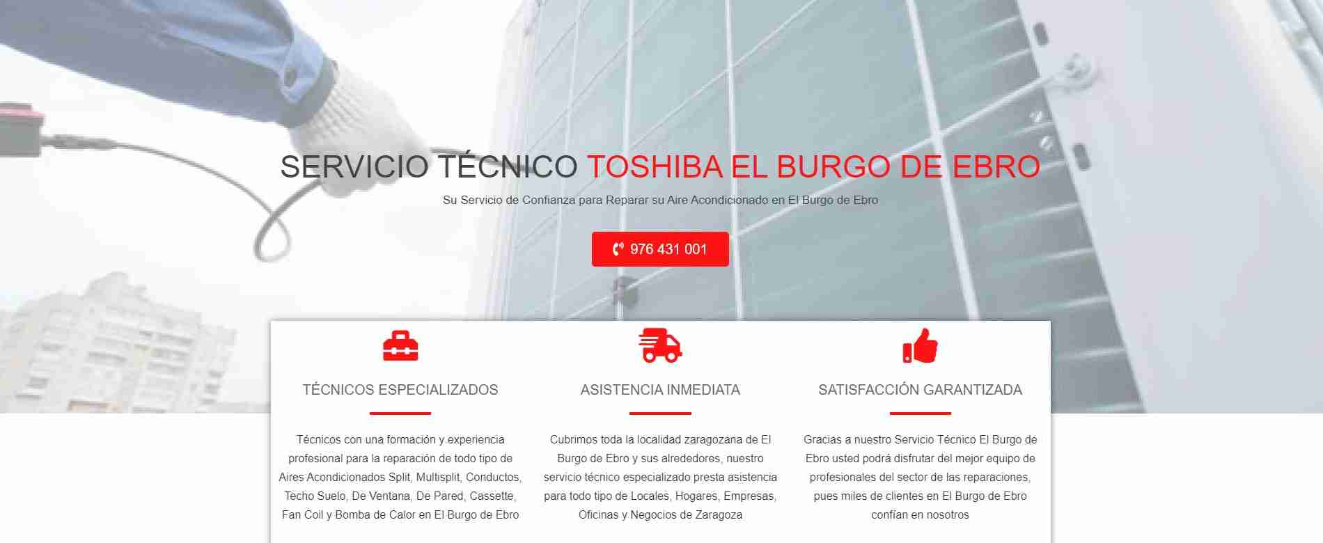 Servicio Técnico Toshiba El Burgo de Ebro 976553844