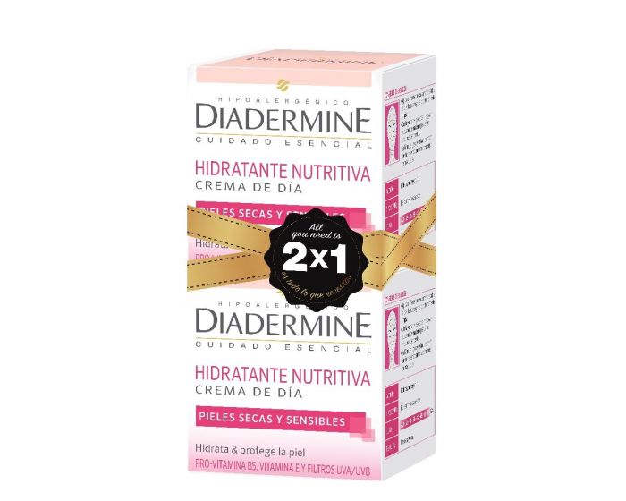 DIADERMINE CREMA FACIAL DE DÍA HIDRATANTE NUTRITIVA 2 X 50ML