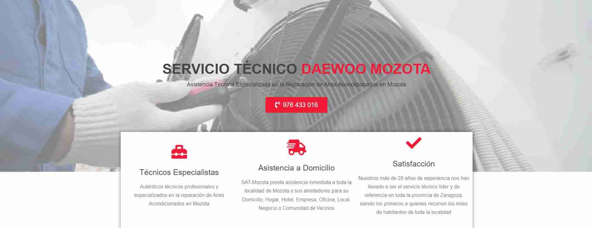 Servicio Técnico Daewoo Mozota 976553844