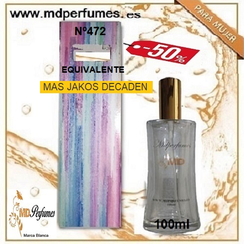 Oferta 10€; Perfume Mujer MAS JAKOS DECADEN n&ordm;472 equivalente
