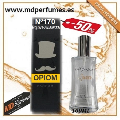 Oferta Perfume Hombre equivalente OPIOM N&ordm;170 Alta Gama