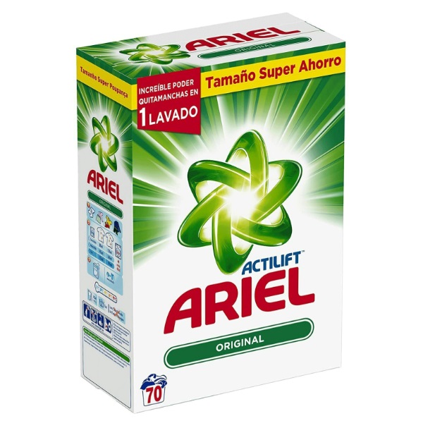 DETERGENTE EN POLVO ARIEL ACTILIFT ORIGINAL 70 LAVADOS