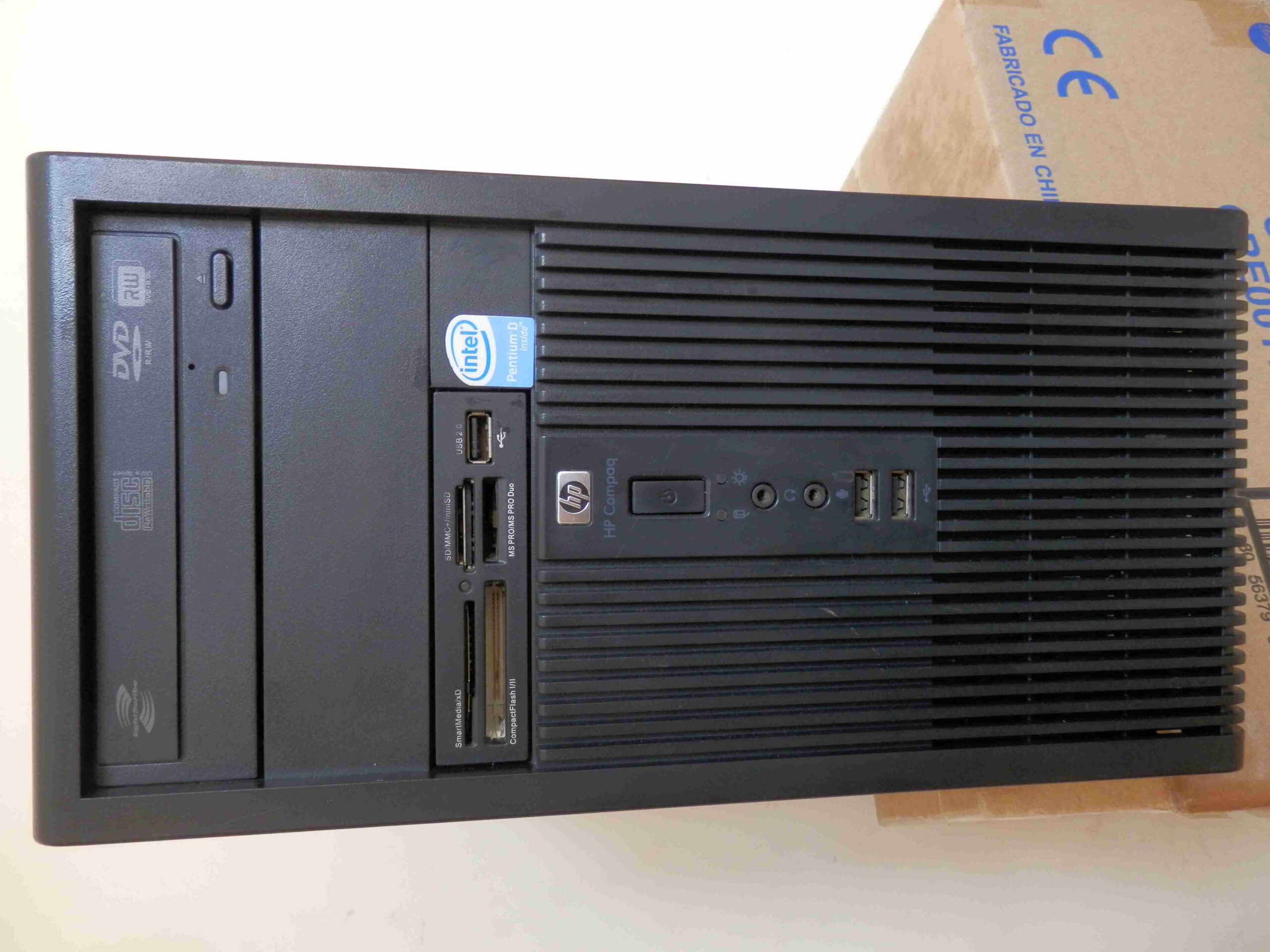 PC HP DVD+LECTOR TARJETAS+RATON+TECLADO+WINDOWS10