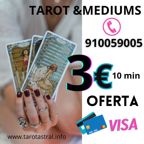 videncia 10 min x 3 euros VISA 910059005