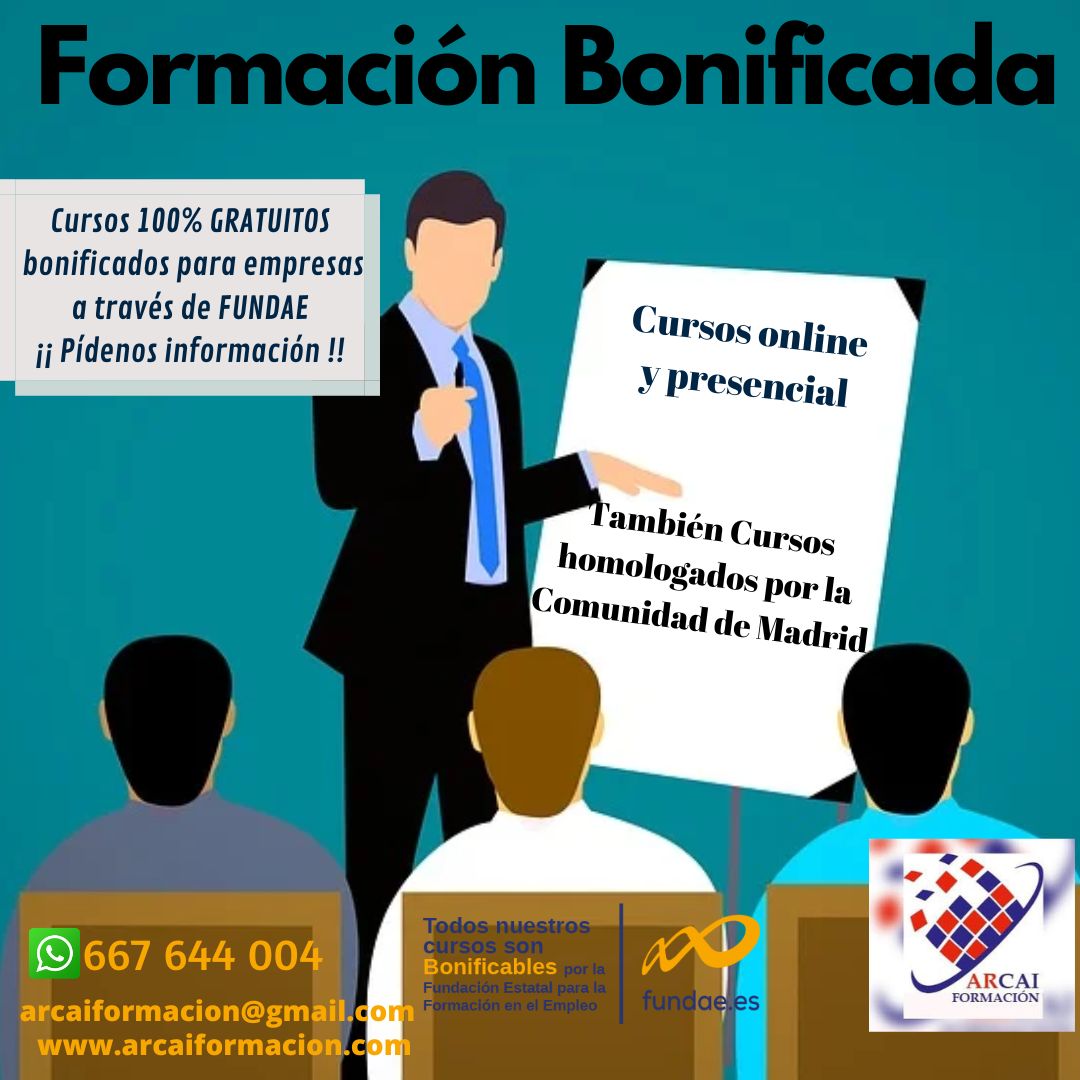 Cursos de Formación Bonificada por Fundae
