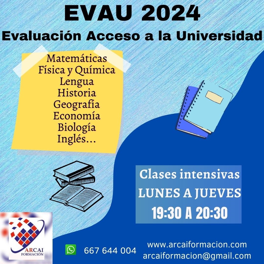 Clases Intensivas Presenciales para Preparación EVAU en Arganda