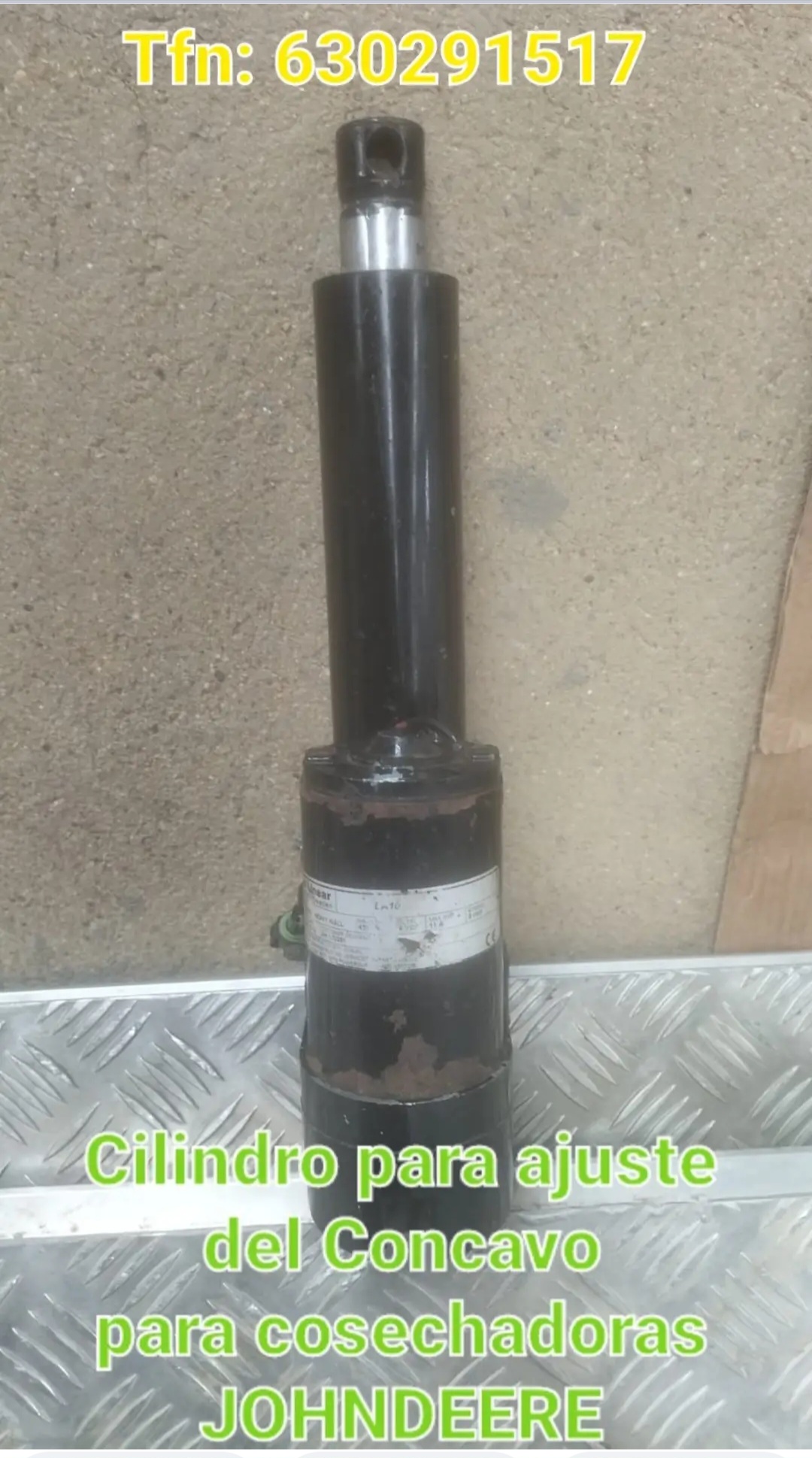Cilindro de john deere para ajuste del concavo