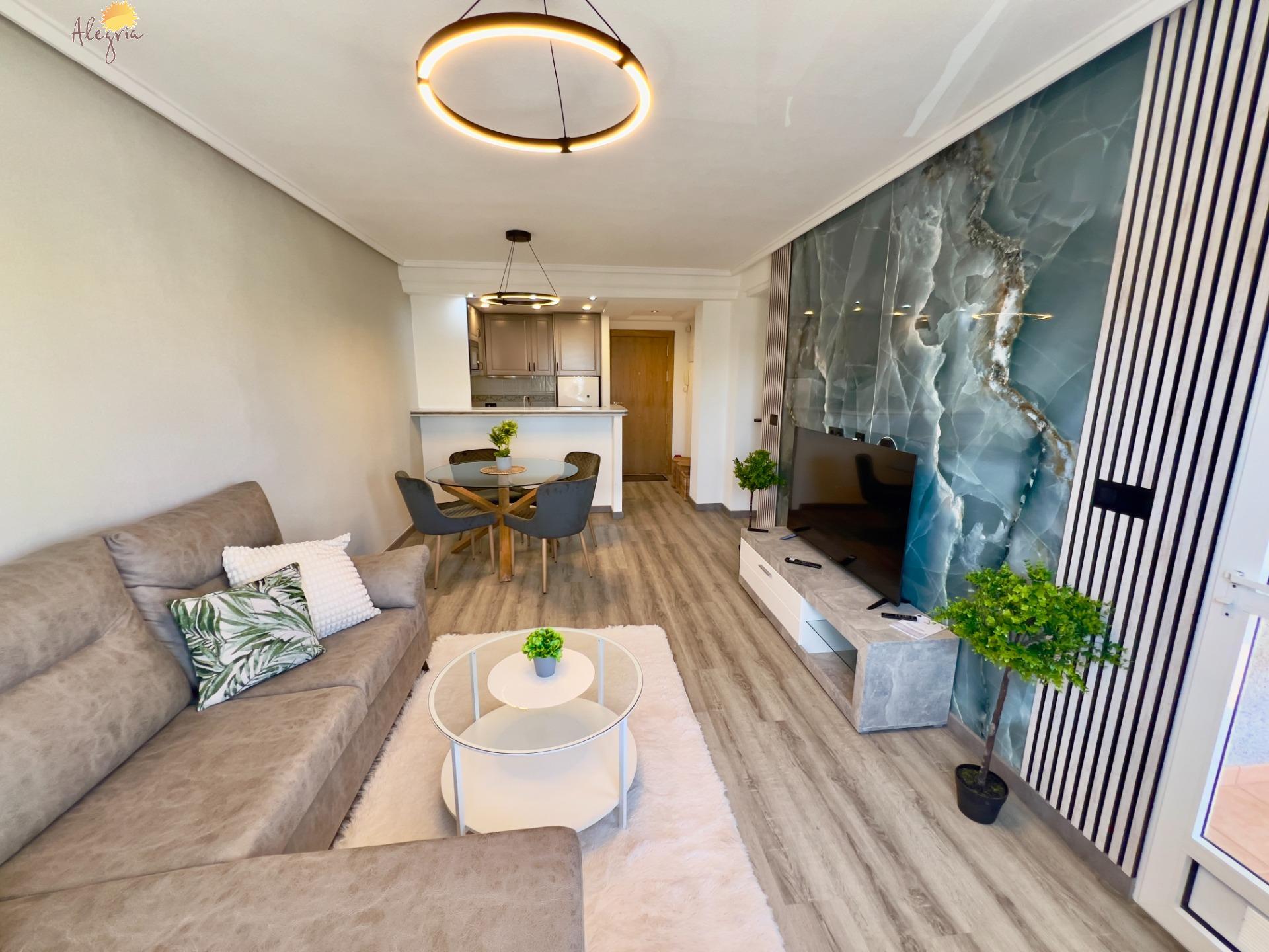 APARTAMENTO DE 2 DORM. EN TORREVIEJA (TORREBLANCA) ALICANTE CON TERRAZA Y PISCINA CERCA DEL MAR