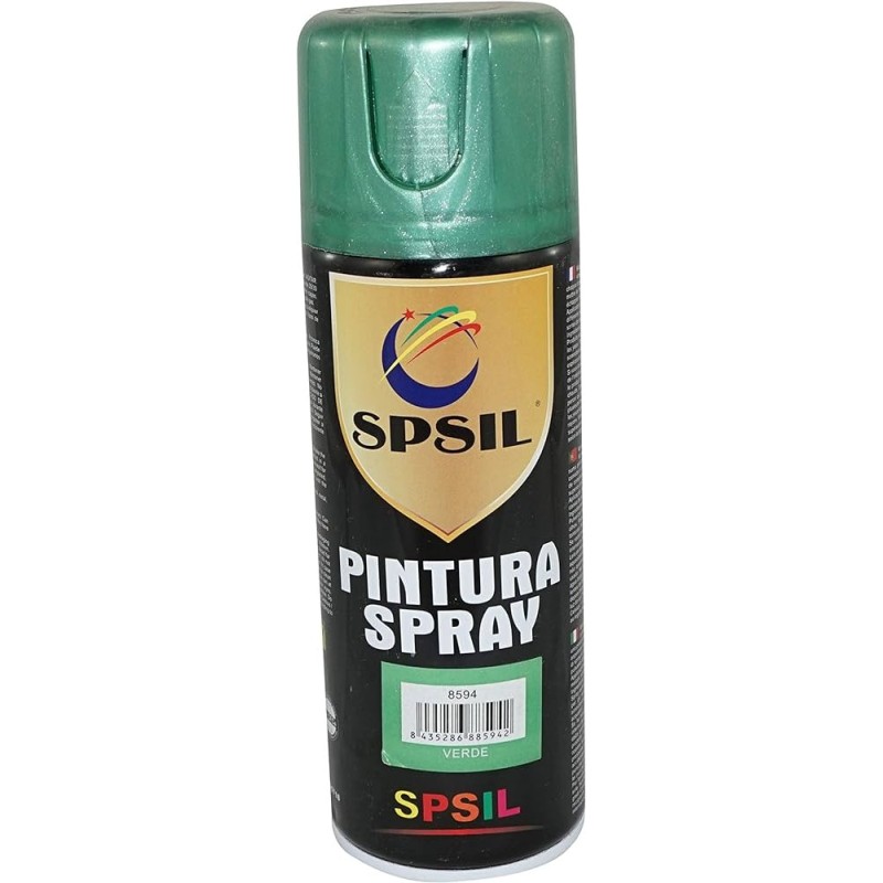 8594 SPRAY PINTURA COLOR VERDE METALIZADO 400 ML. SPSIL
