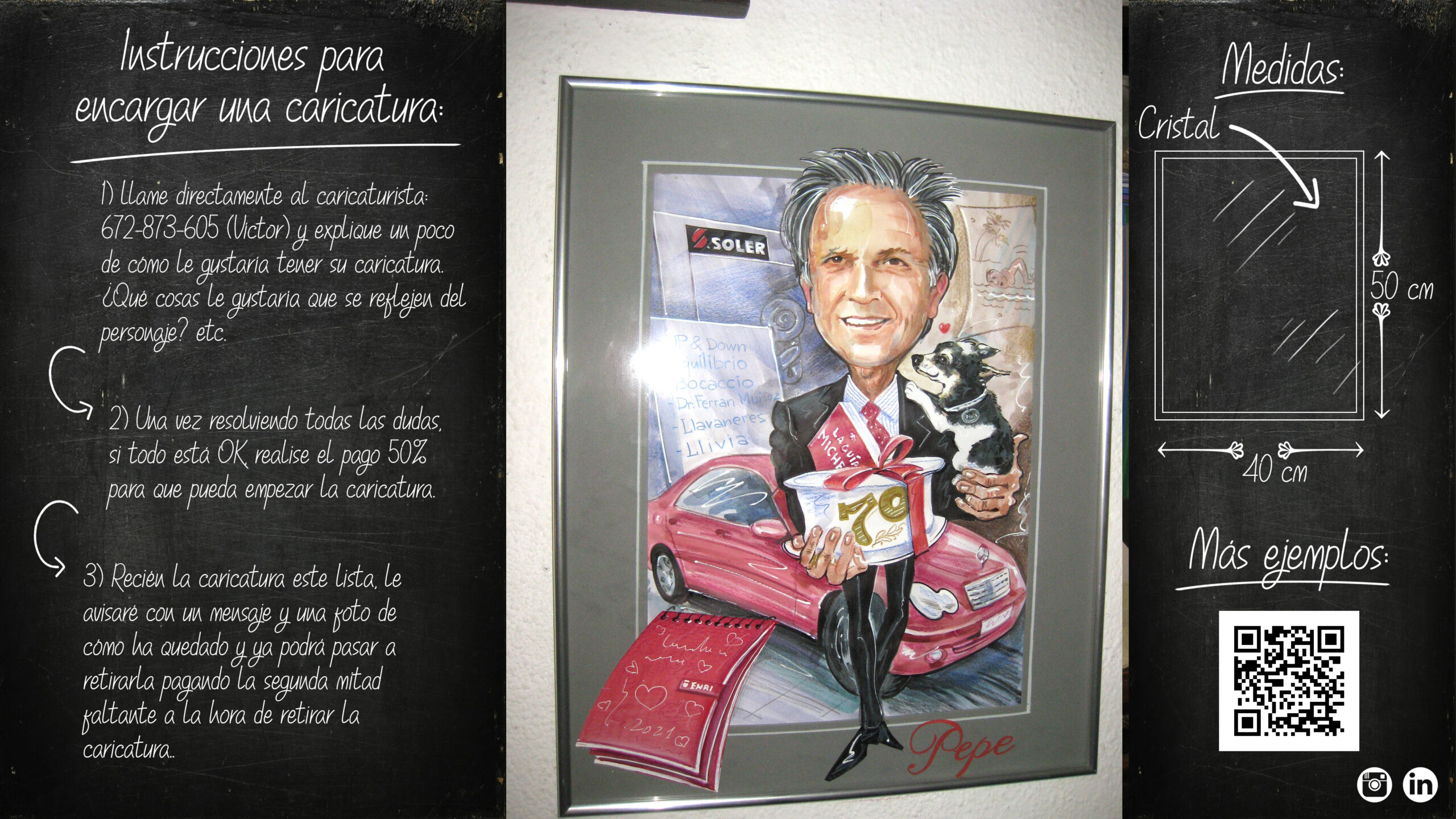 CARICATURAS PARA REGALAR. CARICATURISTA BARCELONA. A PEDIDO.
