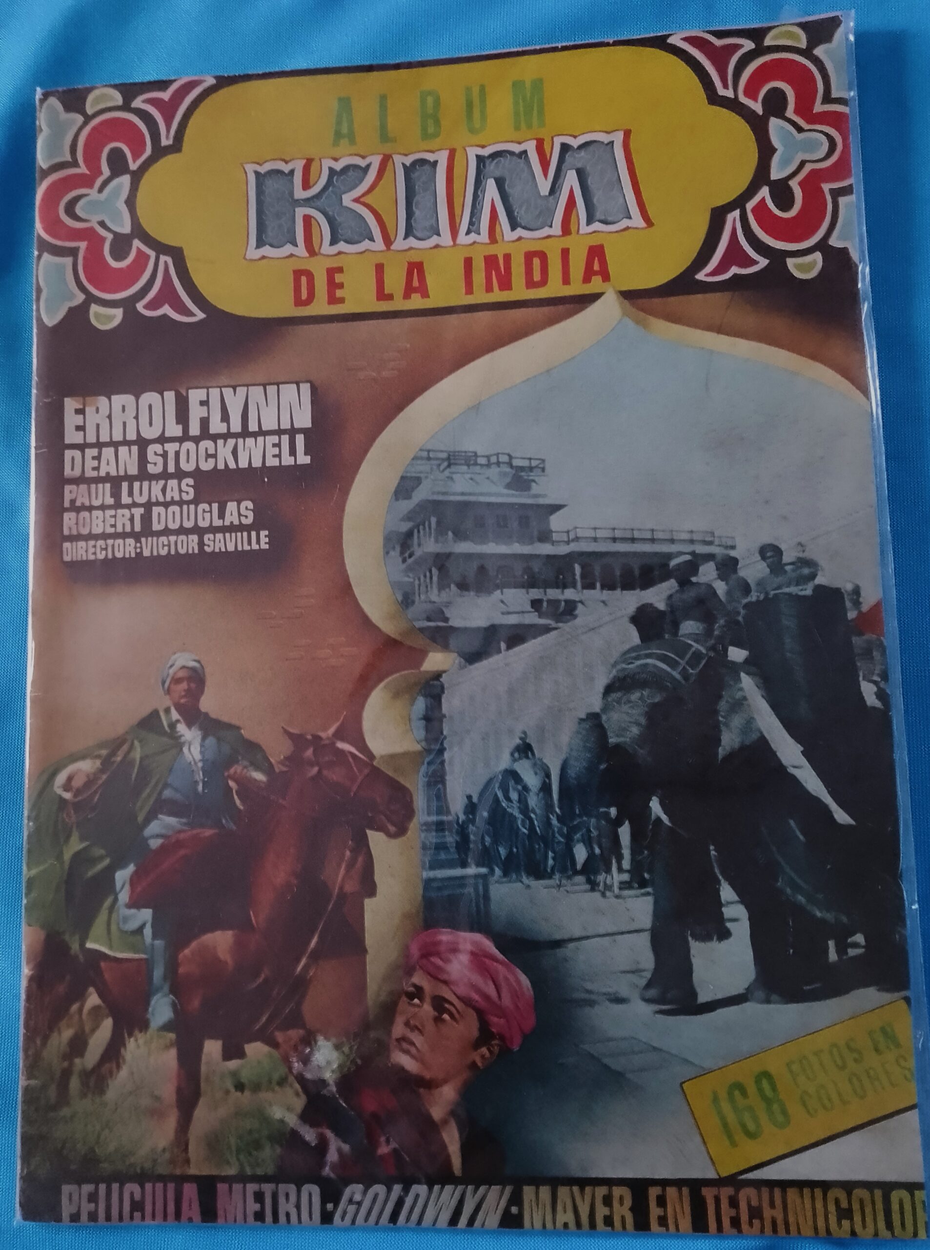 ALBUM CROMOS COMPLETO KIM DELA INDIA 1954 ORIGINAL PERFECTO