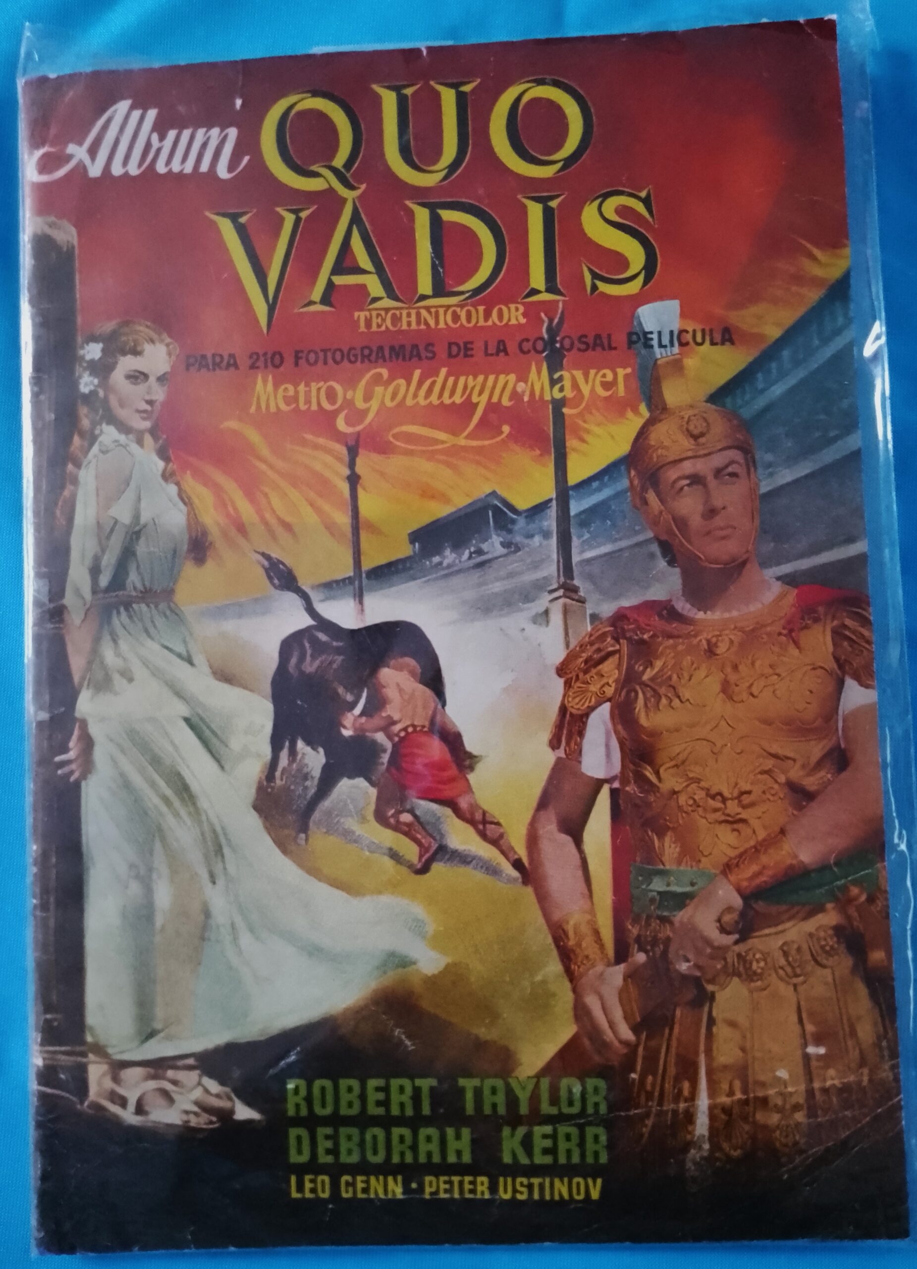 ALBUM CROMOS COMPLETO QUO VADIS 1954 ORI