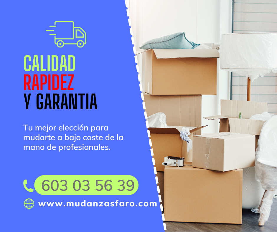 mudanzas: calidad - rapidez y seguridad garantizada