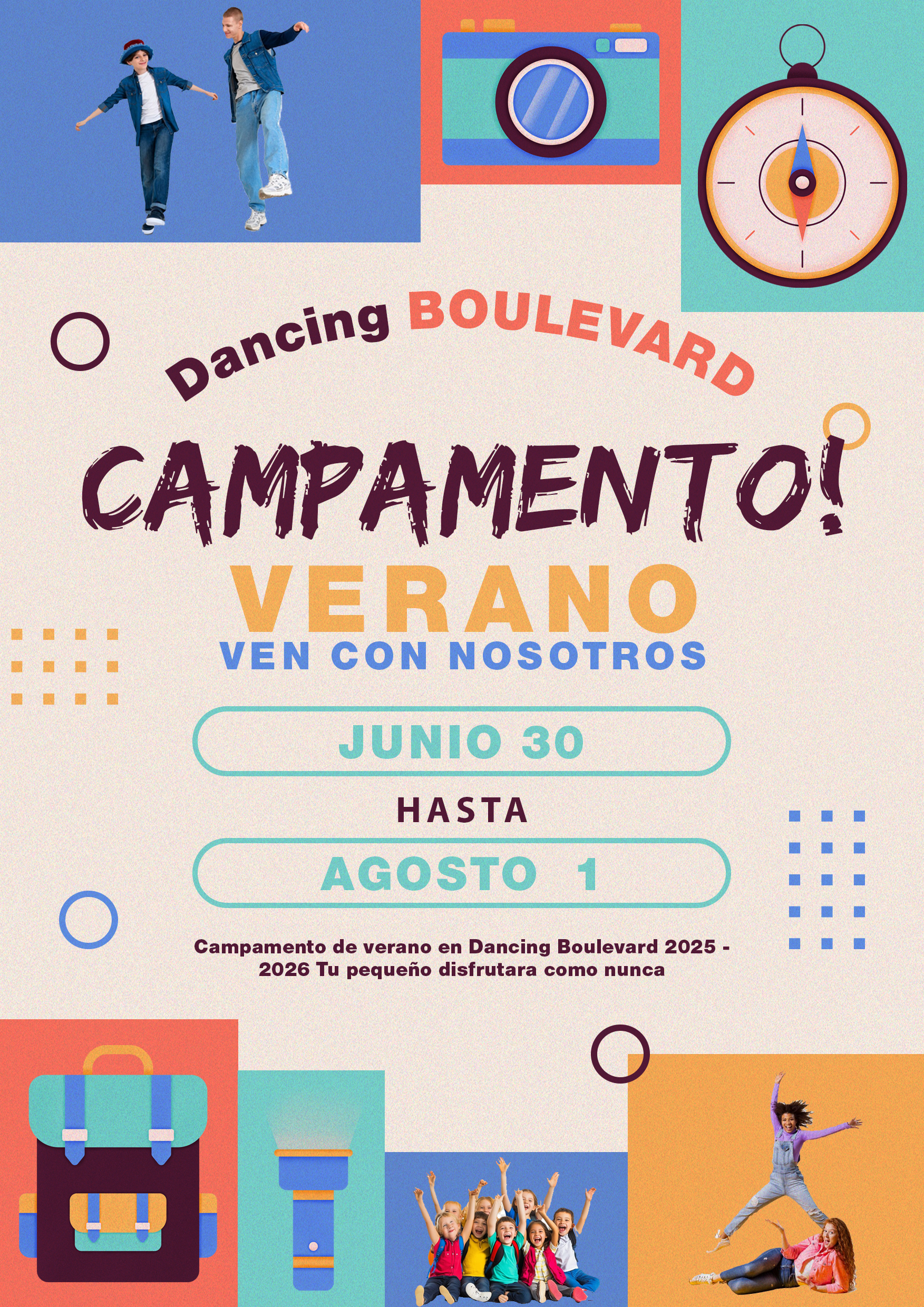 Campamento de Verano para niños de baile