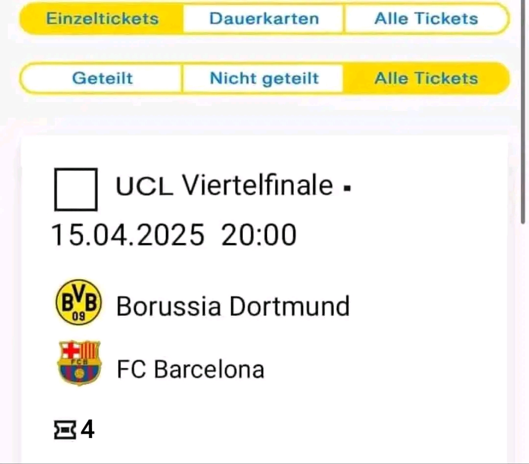 Entradas Dortmund vs Barcelona