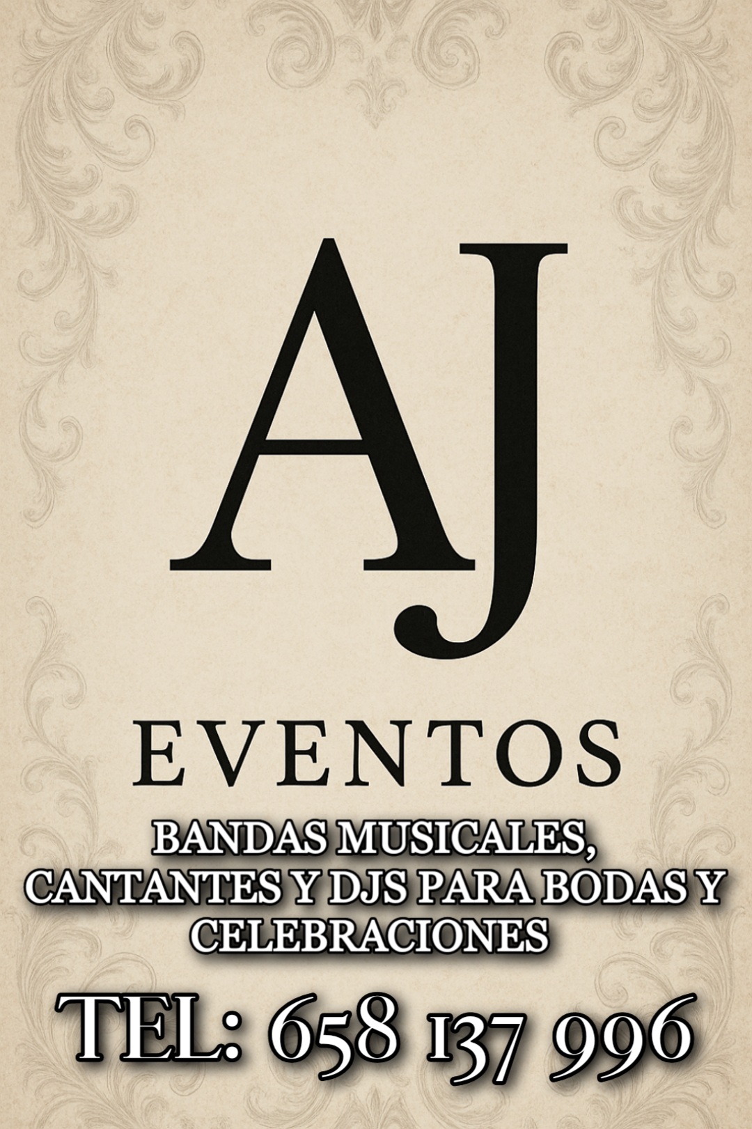 CANTANTES, BANDAS MUSICALES Y DJS PARA BODAS Y EVENTOS