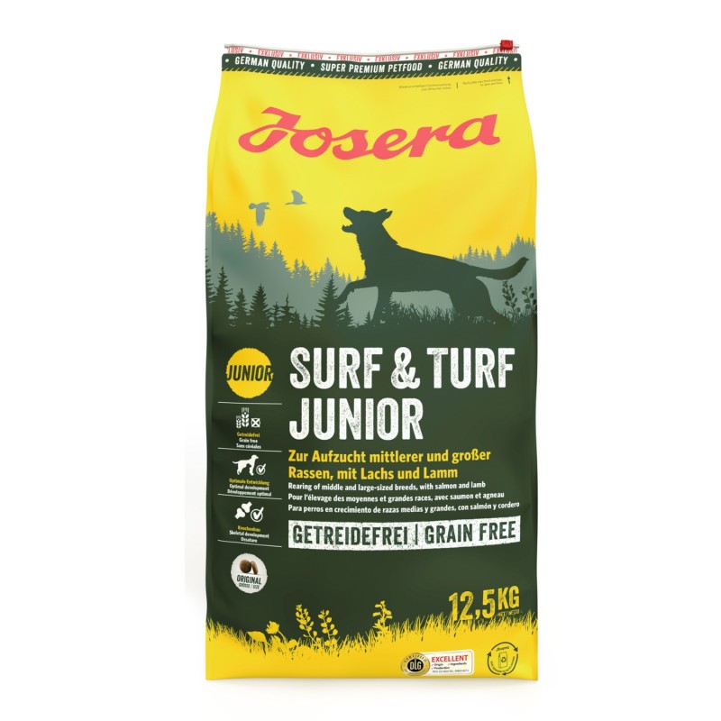Josera Surf&amp;Turf Junior Salmón y Cordero 12.5kg Perros
