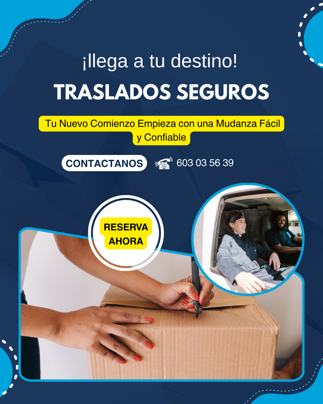¡Haz tu mudanza en un abrir y cerrar de ojos!