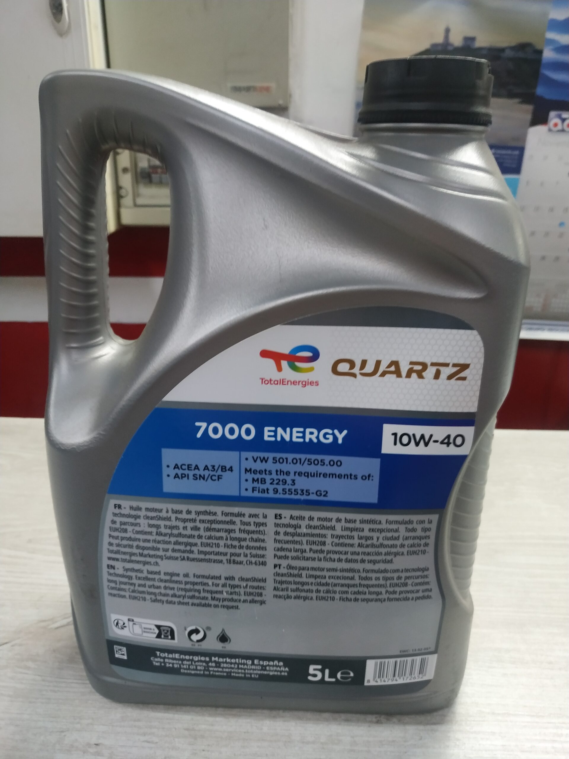 ACEITE 10W/40 Quartz Diesel 7000 5L