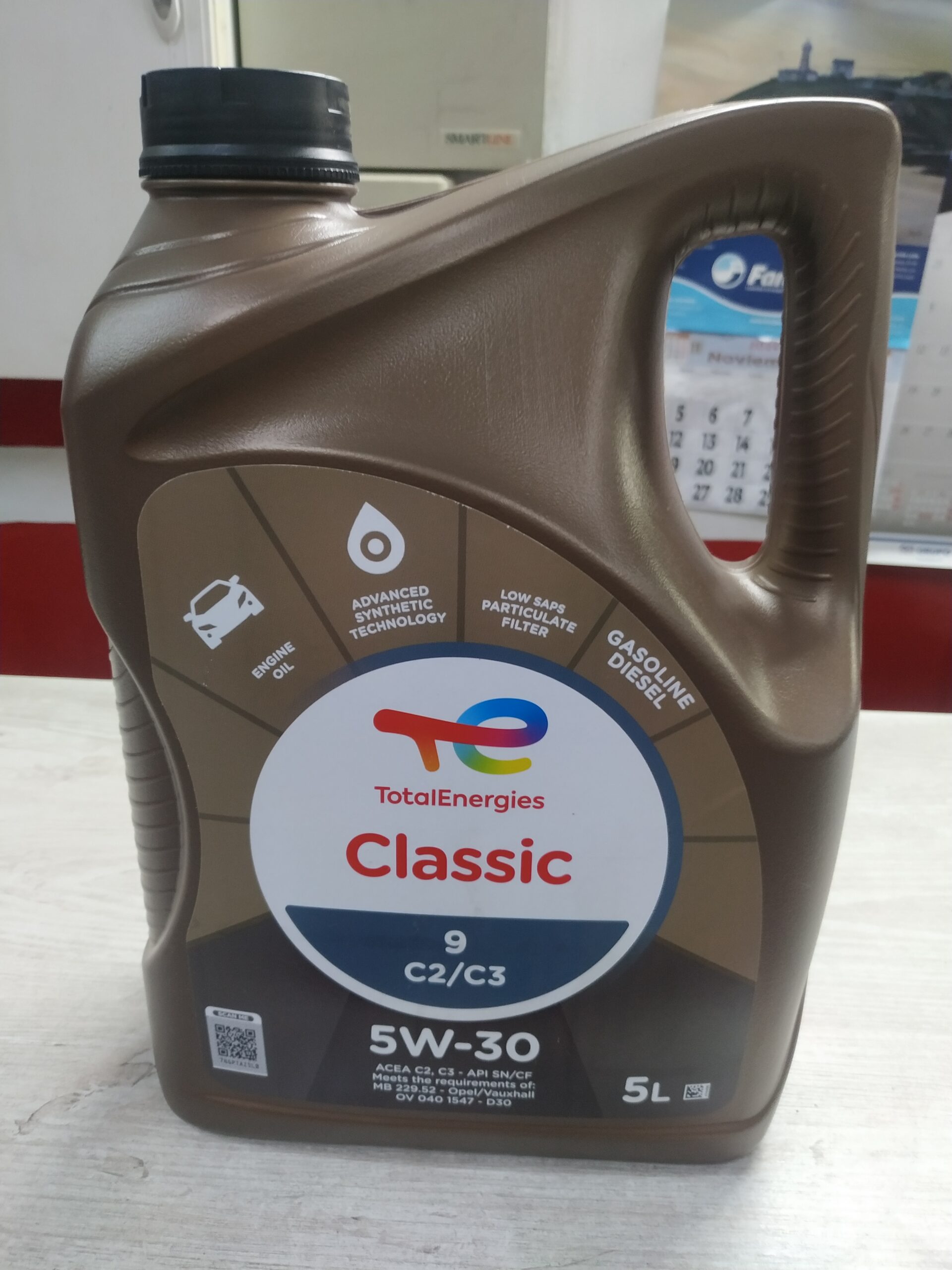 ACEITE TOTAL 5W/30 CLASSIC 9 C2/C3