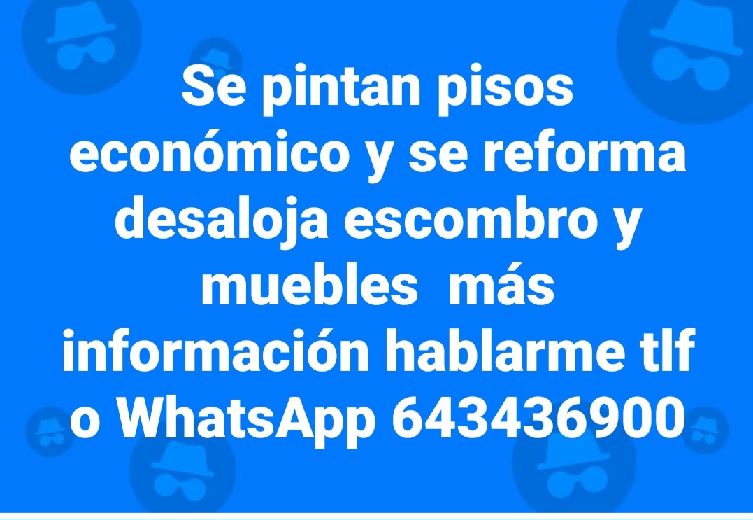 Se hacen mudanzas y desaloja muebles  y pisos