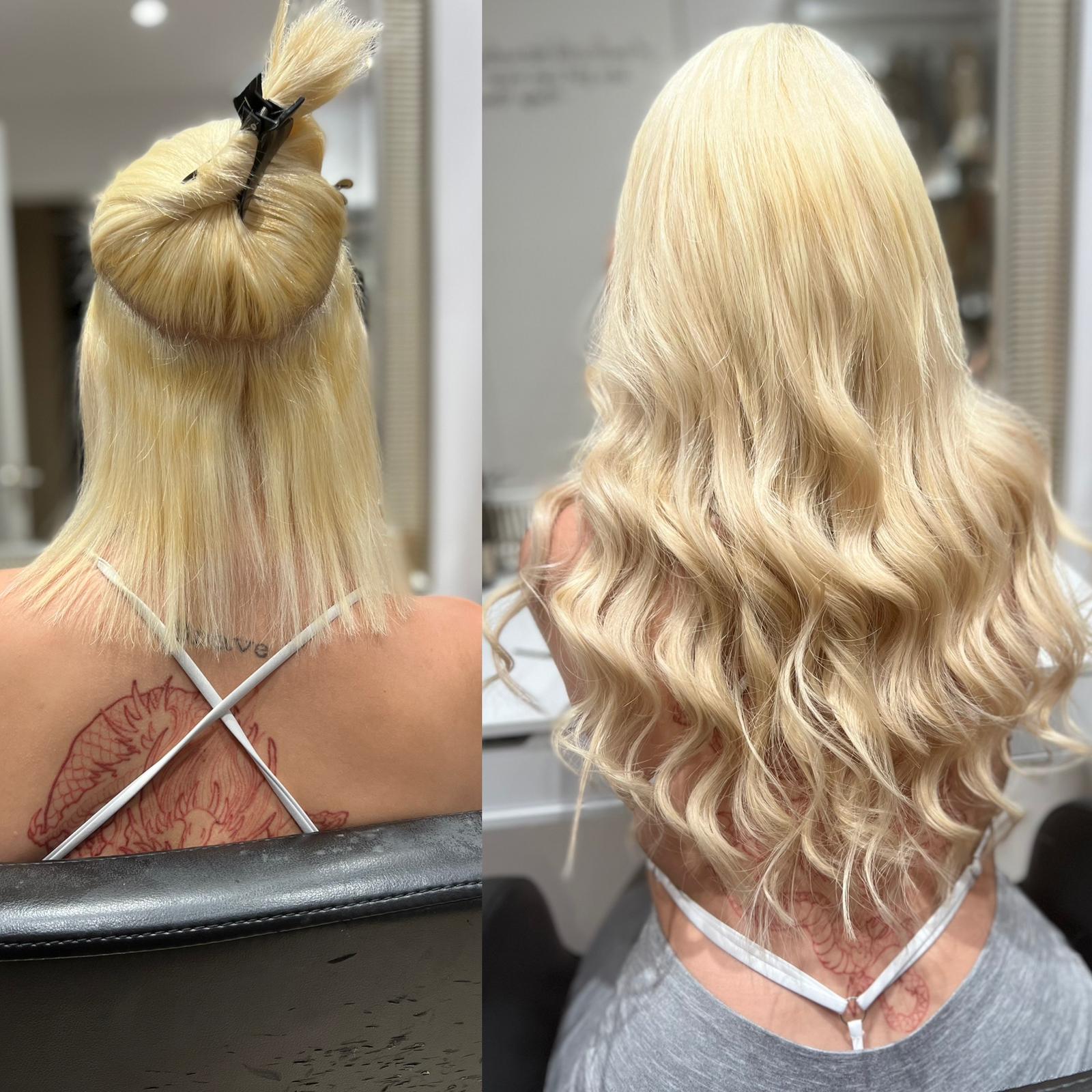 Este verano rubio con extensiones naturales!!!
