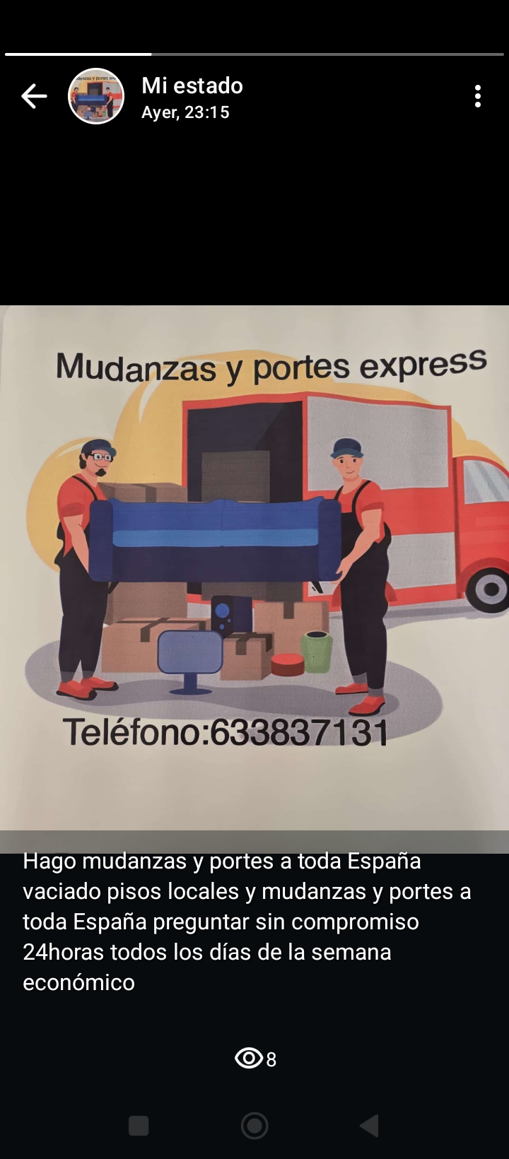 Mudanza y portes