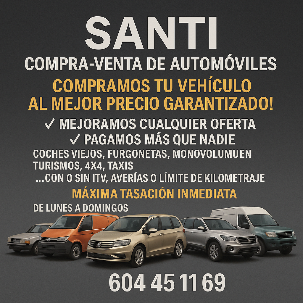 Compro tus vehículos al mejor precio
