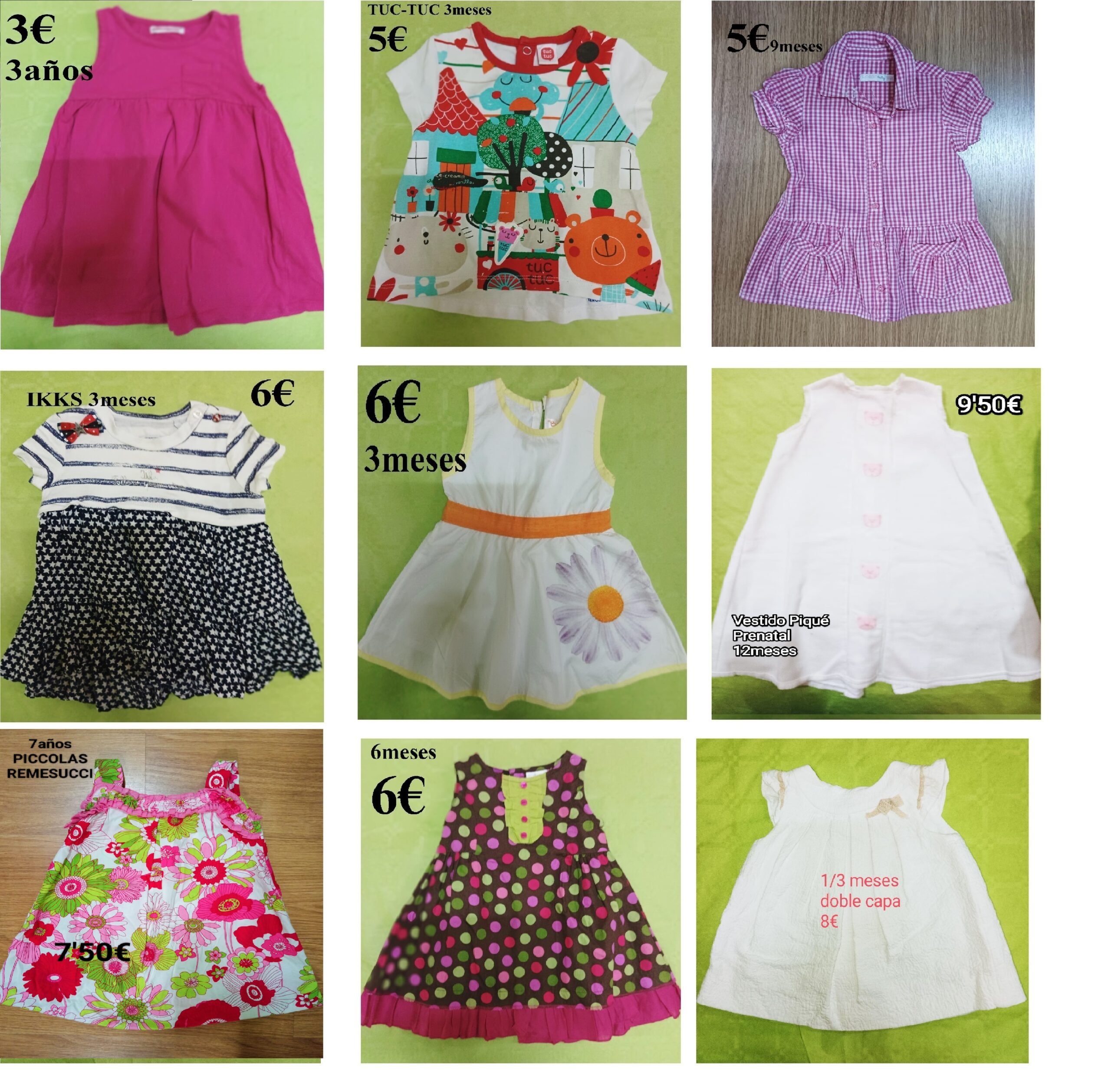 VESTIDO VERANO DESDE 3€ EN PUMUCKI REUS ( TARRAGONA) (VER29)
