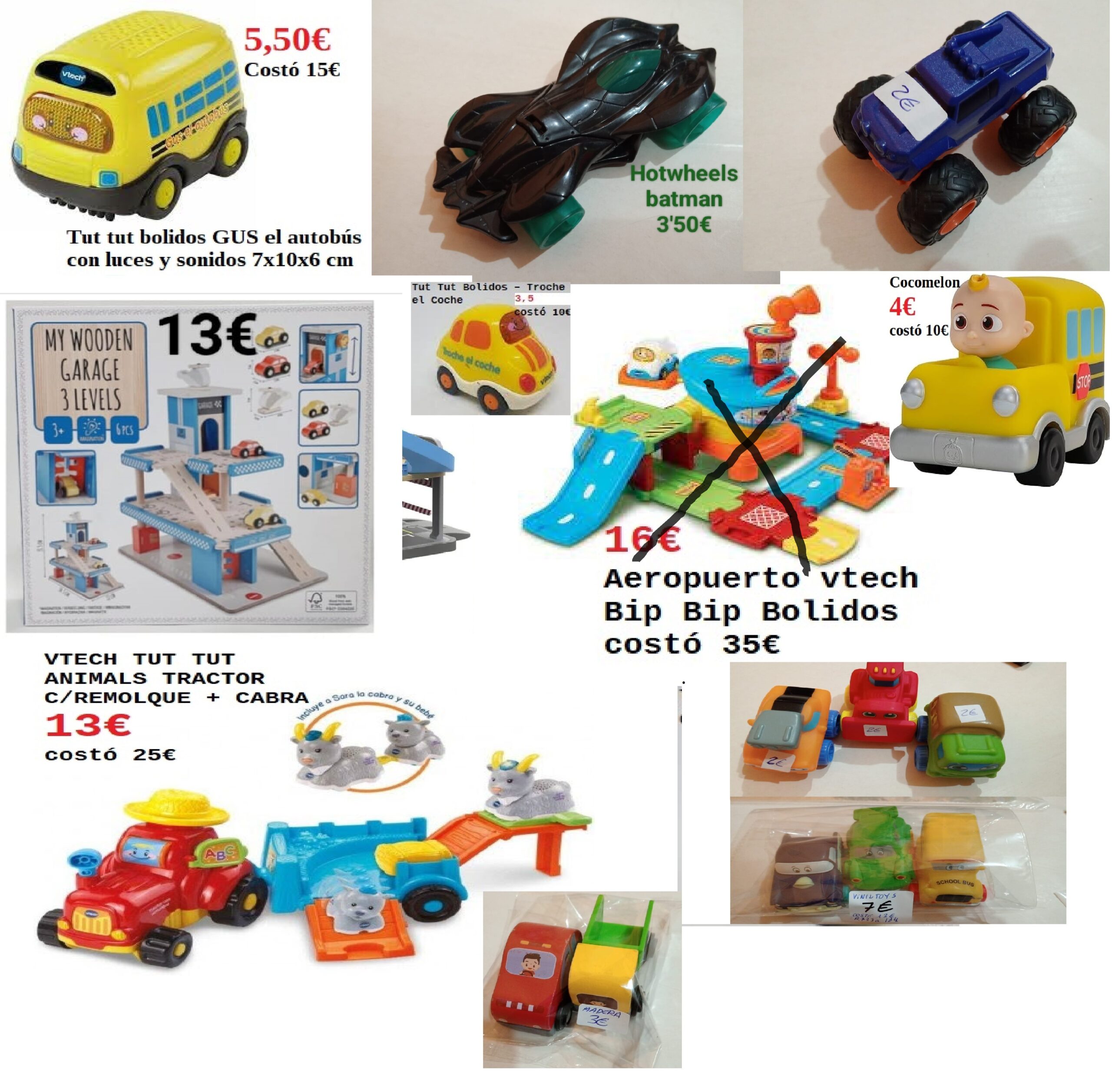 COCHES VEHICULOS CIRCUITO JUGUETE NIÑO SEGUNDA MANO DESDE 2€