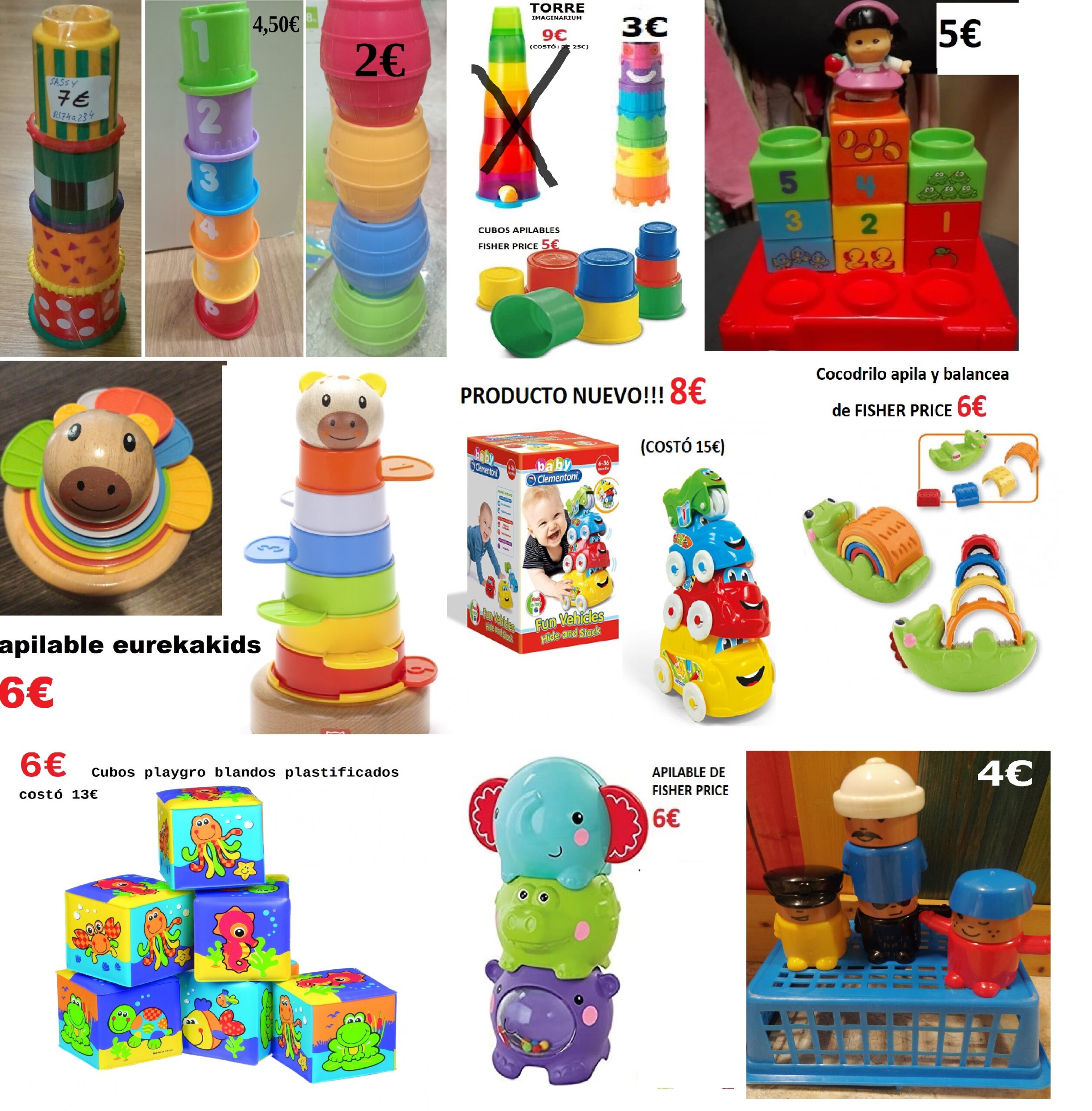 JUGUETES BEBE APILABLES DESDE 2€ EN PUMUCKI REUS ( TARRAGONA) (1)