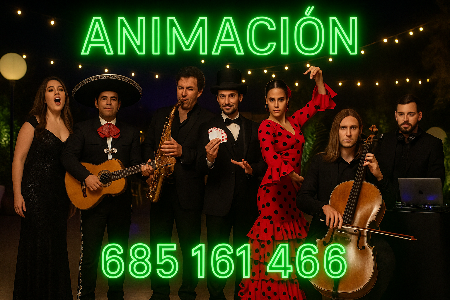Grupos de TUNA en Madrid y más tipos de ANIMACION: Violinistas, magos, etc.