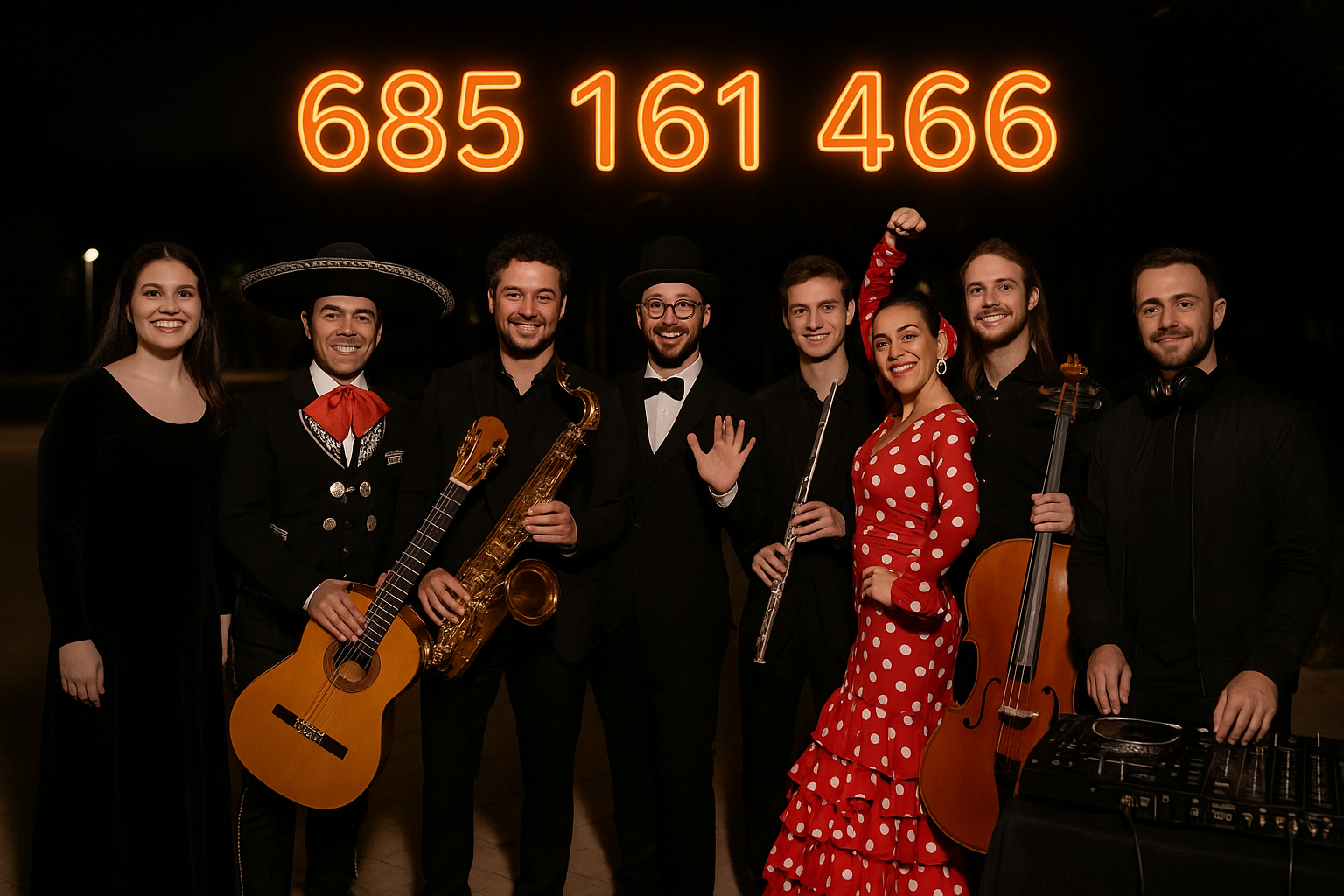 Grupos de TUNA en Málaga y más animación: magos, dj, violinistas, pianistas...