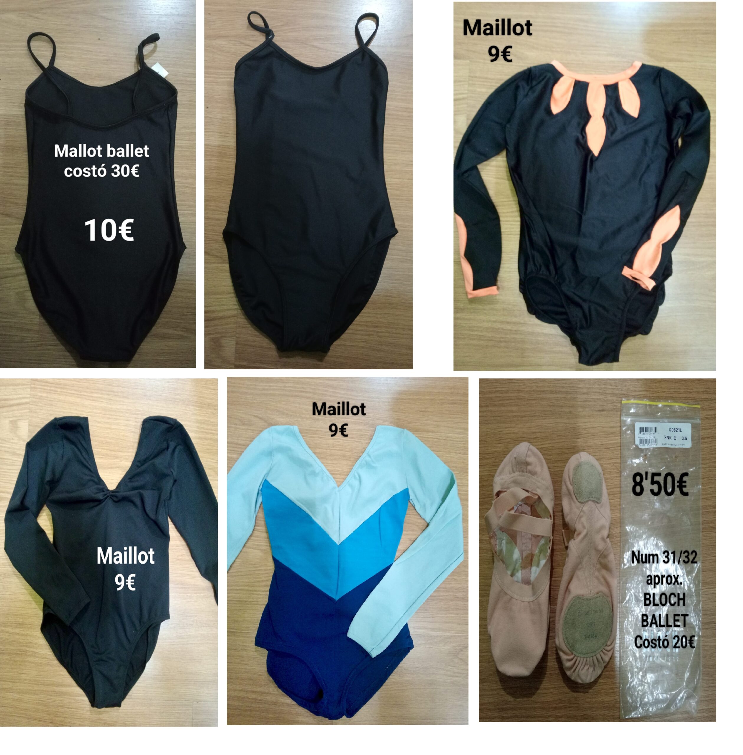 BALET BALLET MALLOT MAILLOT EQUIPAJE DESDE 8.50€ EN PUMUCKI REUS ( TGNA)
