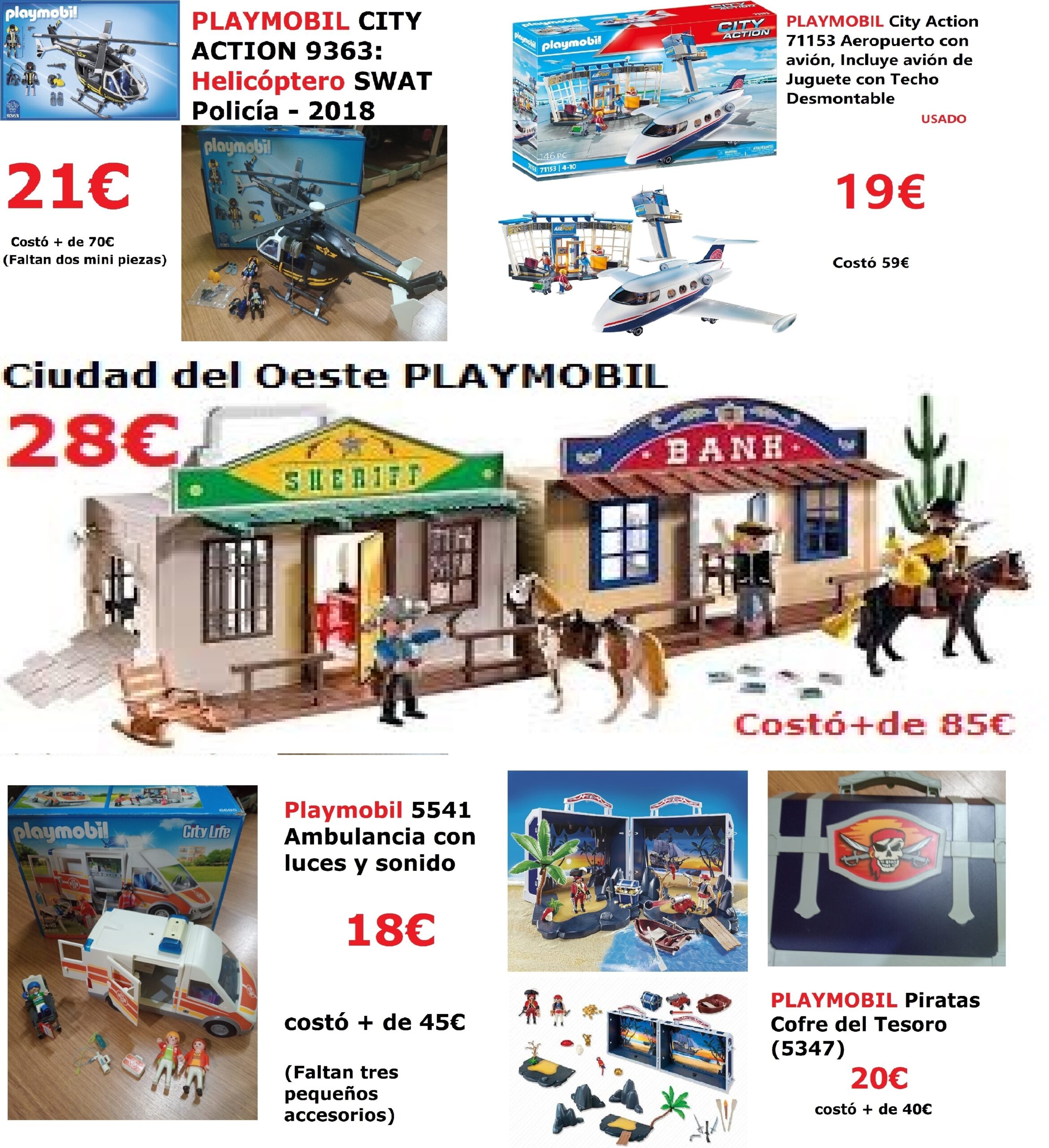 PLAYMOBIL DESDE 15€ EN PUMUCKI REUS ( TARRAGONA )